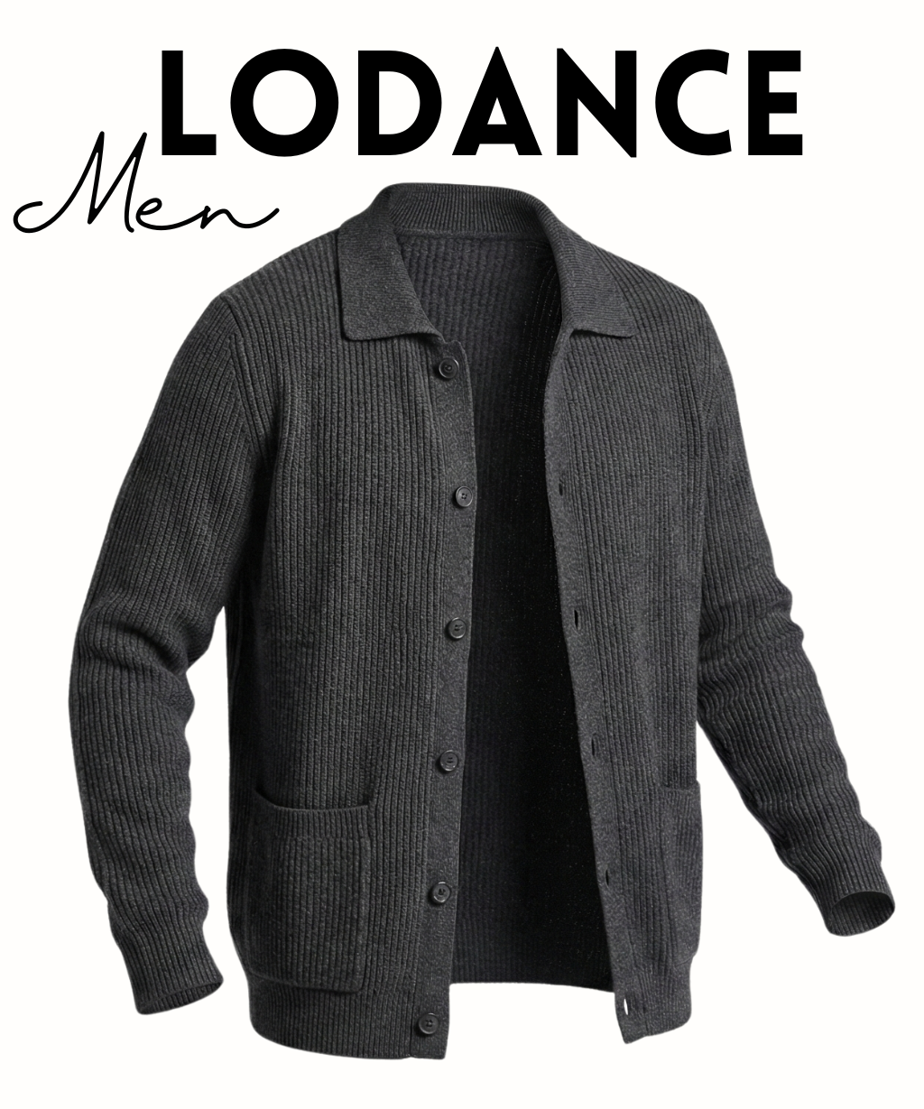 Cardigan Homme à Col Polo - Disponible en Noir et Gris
