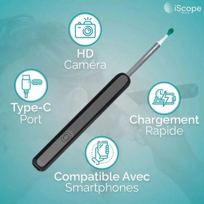 Nettoyant d’oreille avec caméra HD — Kit NK3 Pro
