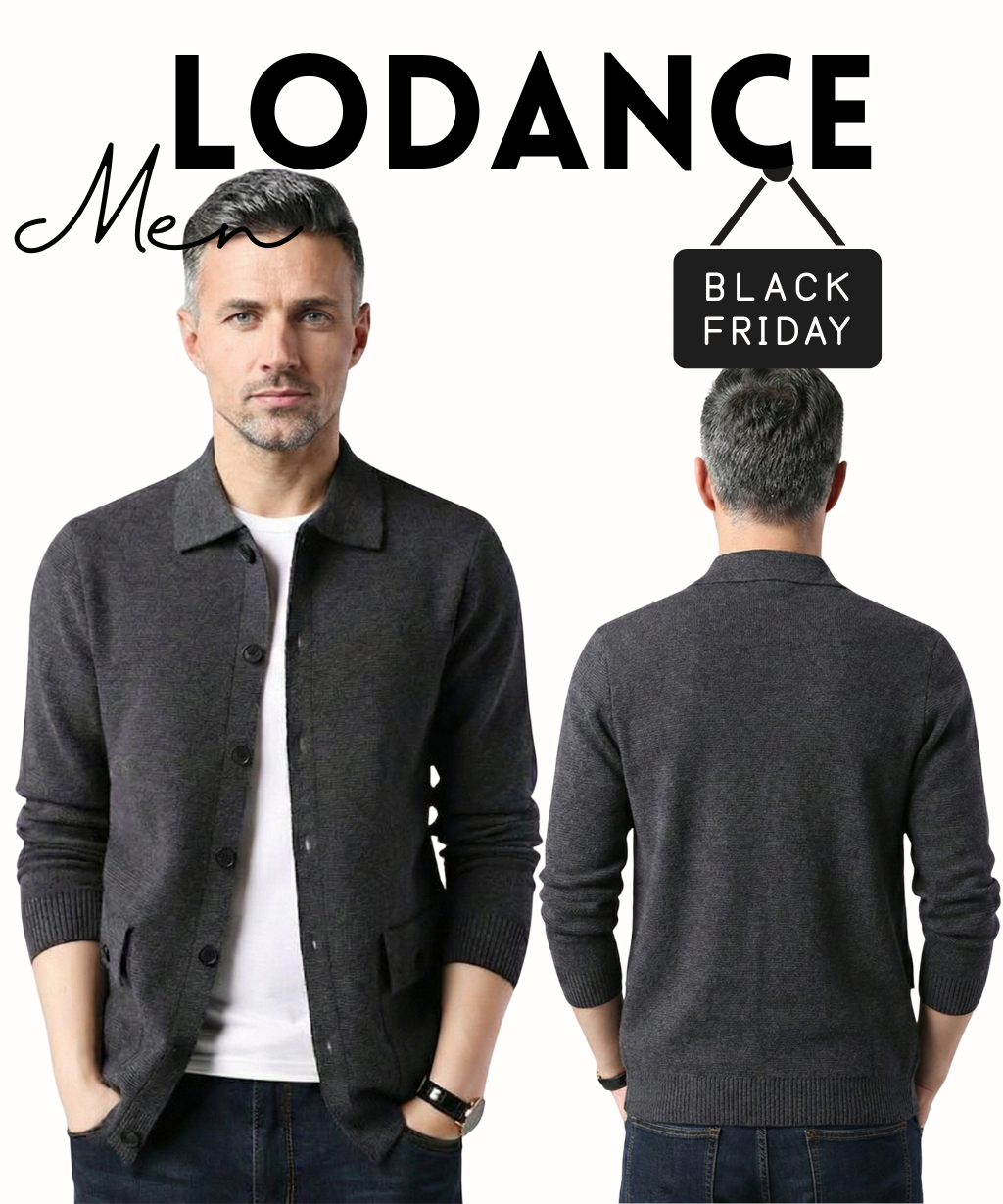 Cardigan Homme à Col Polo - Disponible en Noir et Gris