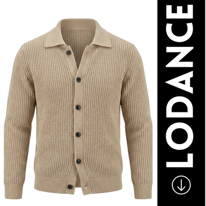 Lodance – Cardigan Homme à Col Classique
