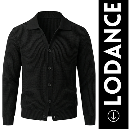 Lodance – Cardigan Homme à Col Classique