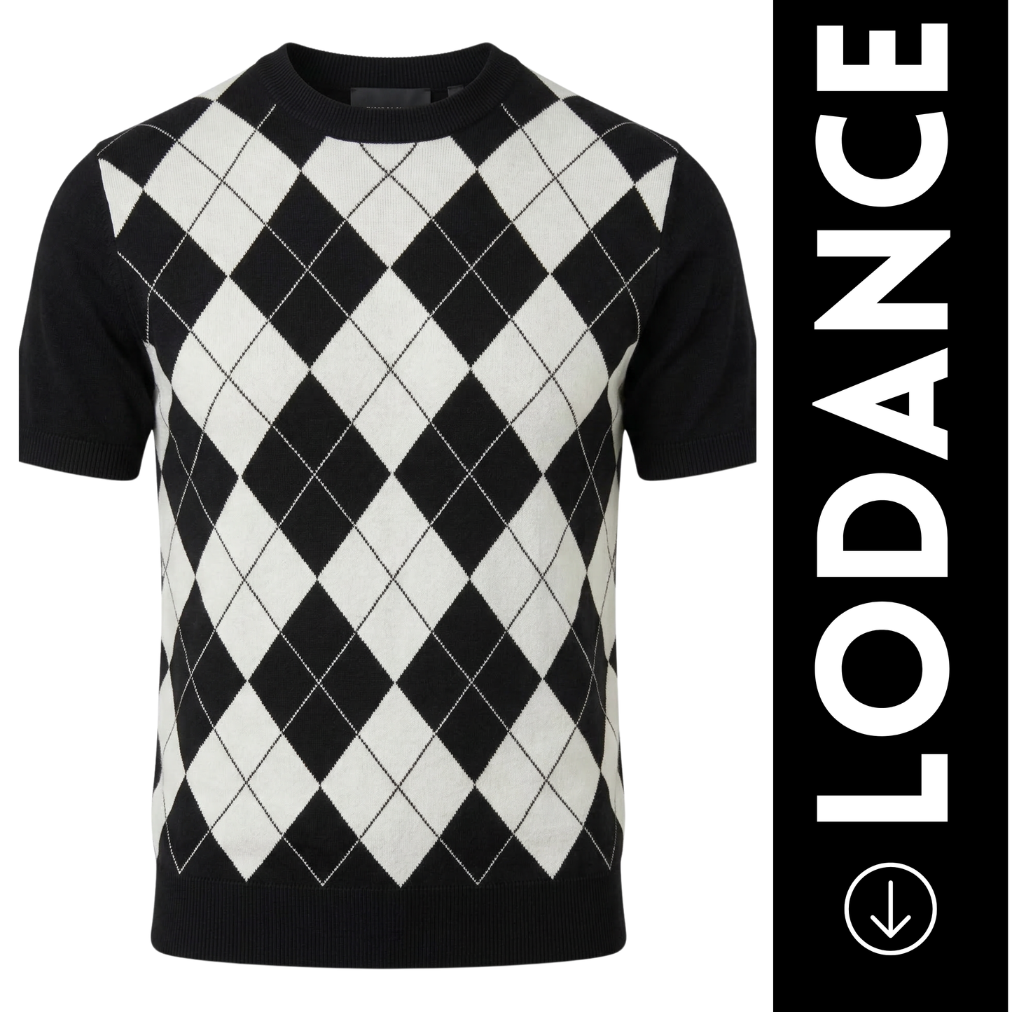 Lodance T-Shirt Argyle Col Rond