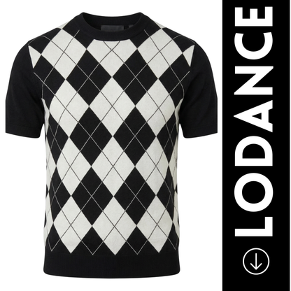 Lodance T-Shirt Argyle Col Rond