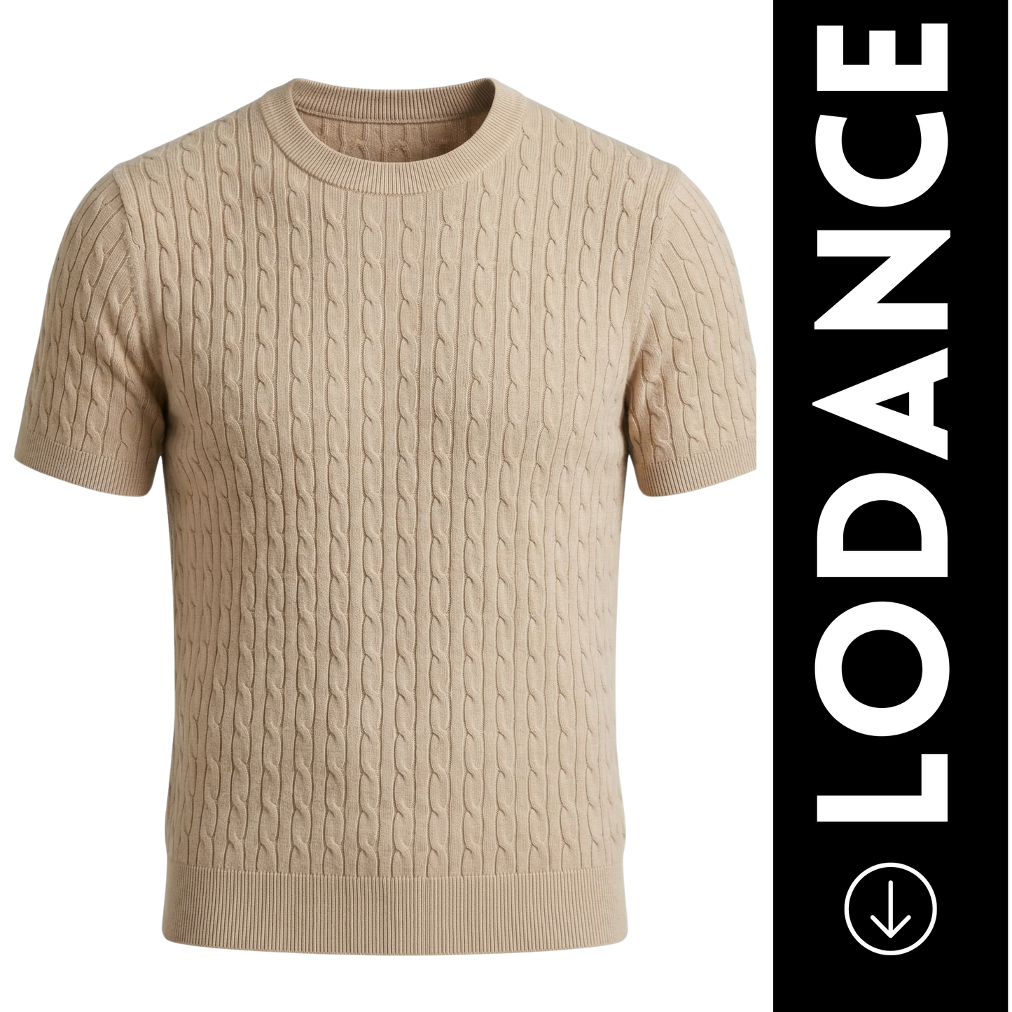 Lodance – T-shirt en maille torsadée premium