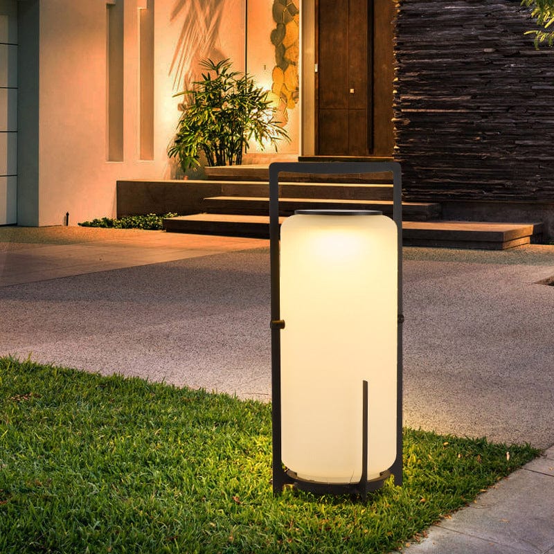 Lanterne extérieure élégante à énergie solaire avec design moderne pour jardin et allée - Applique solaire extérieure efficace