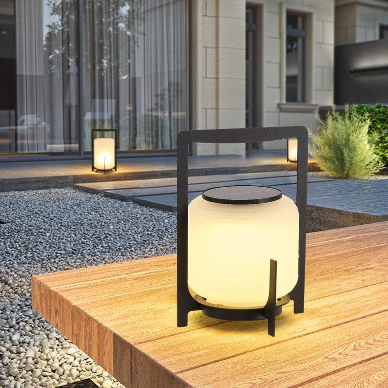 Lanterne extérieure élégante à énergie solaire avec design moderne pour jardin et allée - Applique solaire extérieure efficace
