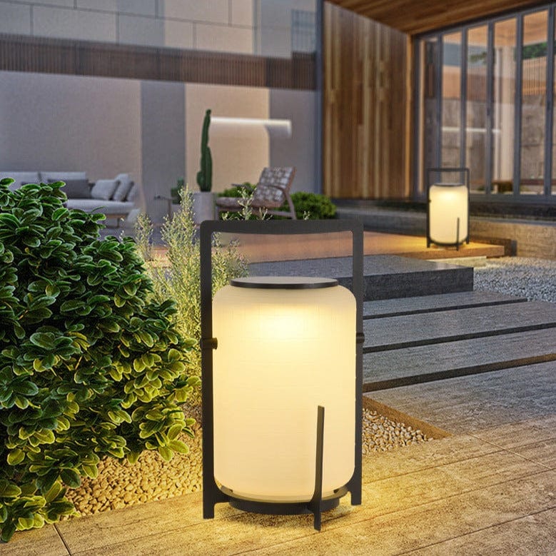 Lanterne extérieure élégante à énergie solaire avec design moderne pour jardin et allée - Applique solaire extérieure efficace