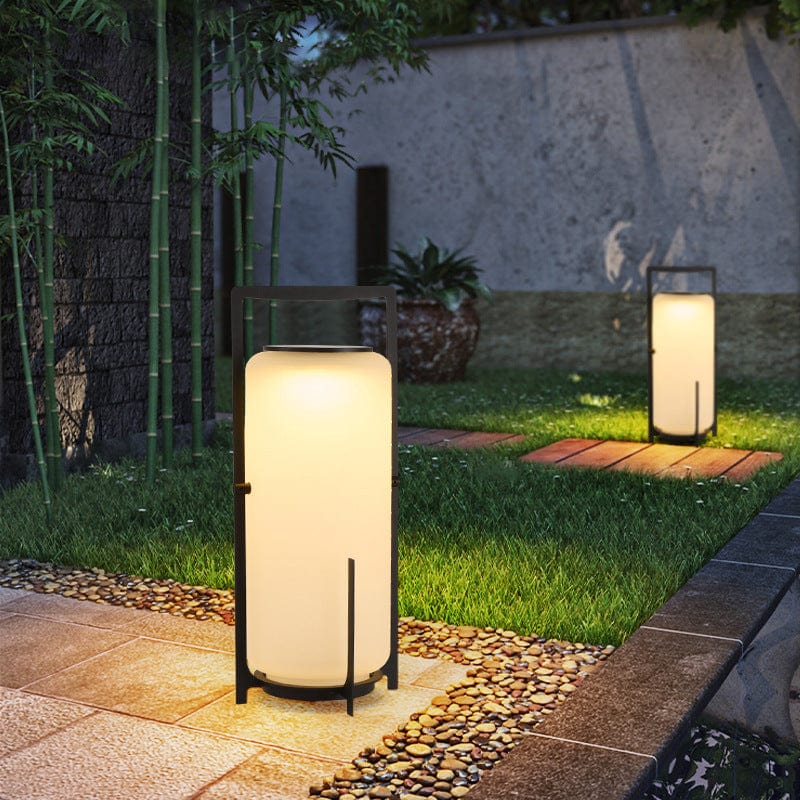 Lanterne extérieure élégante à énergie solaire avec design moderne pour jardin et allée - Applique solaire extérieure efficace