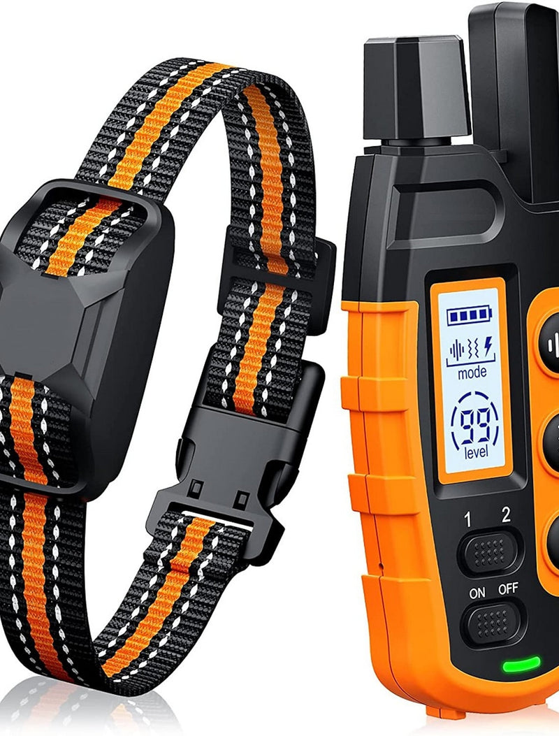 Collier de dressage premium pour chiens – portée de 1000 m, étanche et rechargeable