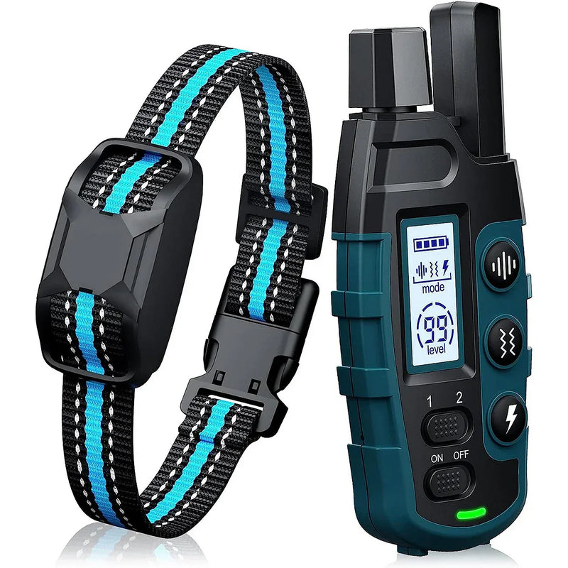 Collier de dressage premium pour chiens – portée de 1000 m, étanche et rechargeable