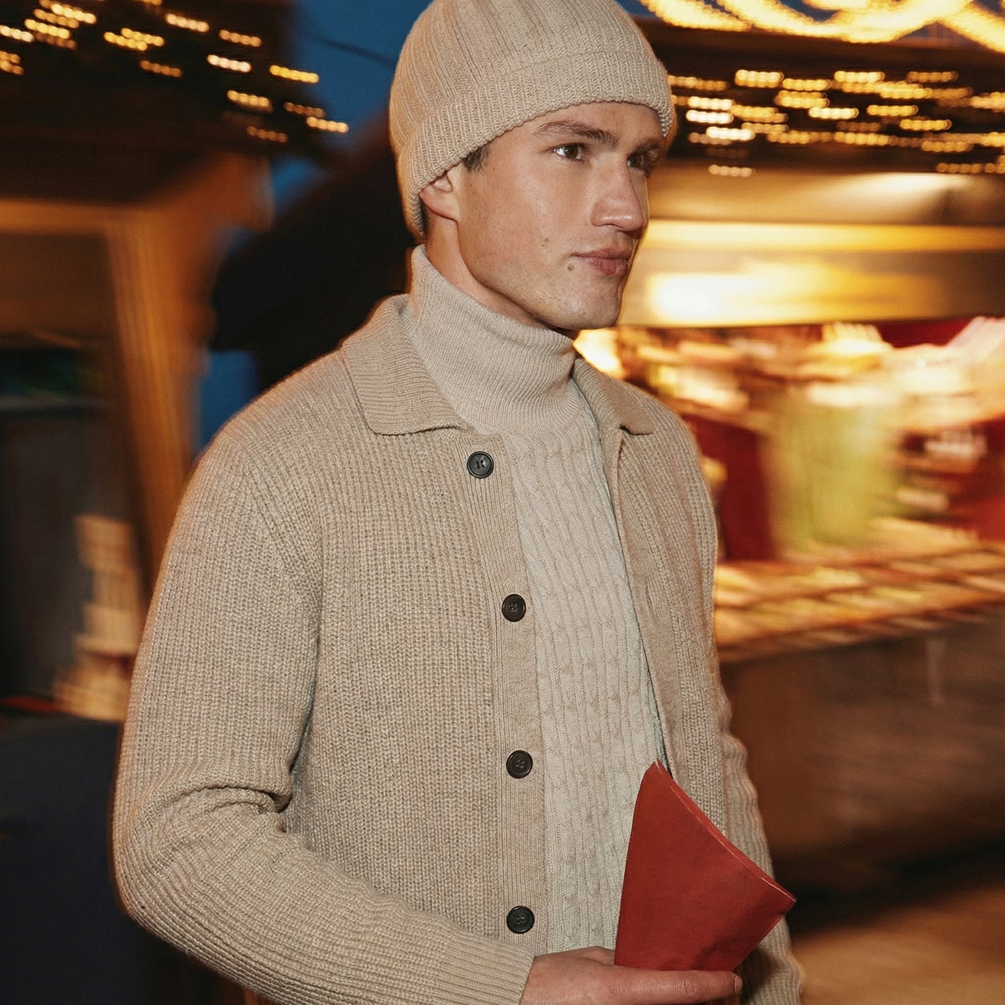 Lodance – Cardigan Homme à Col Classique