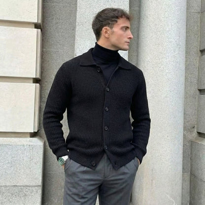 Lodance – Cardigan Homme à Col Classique