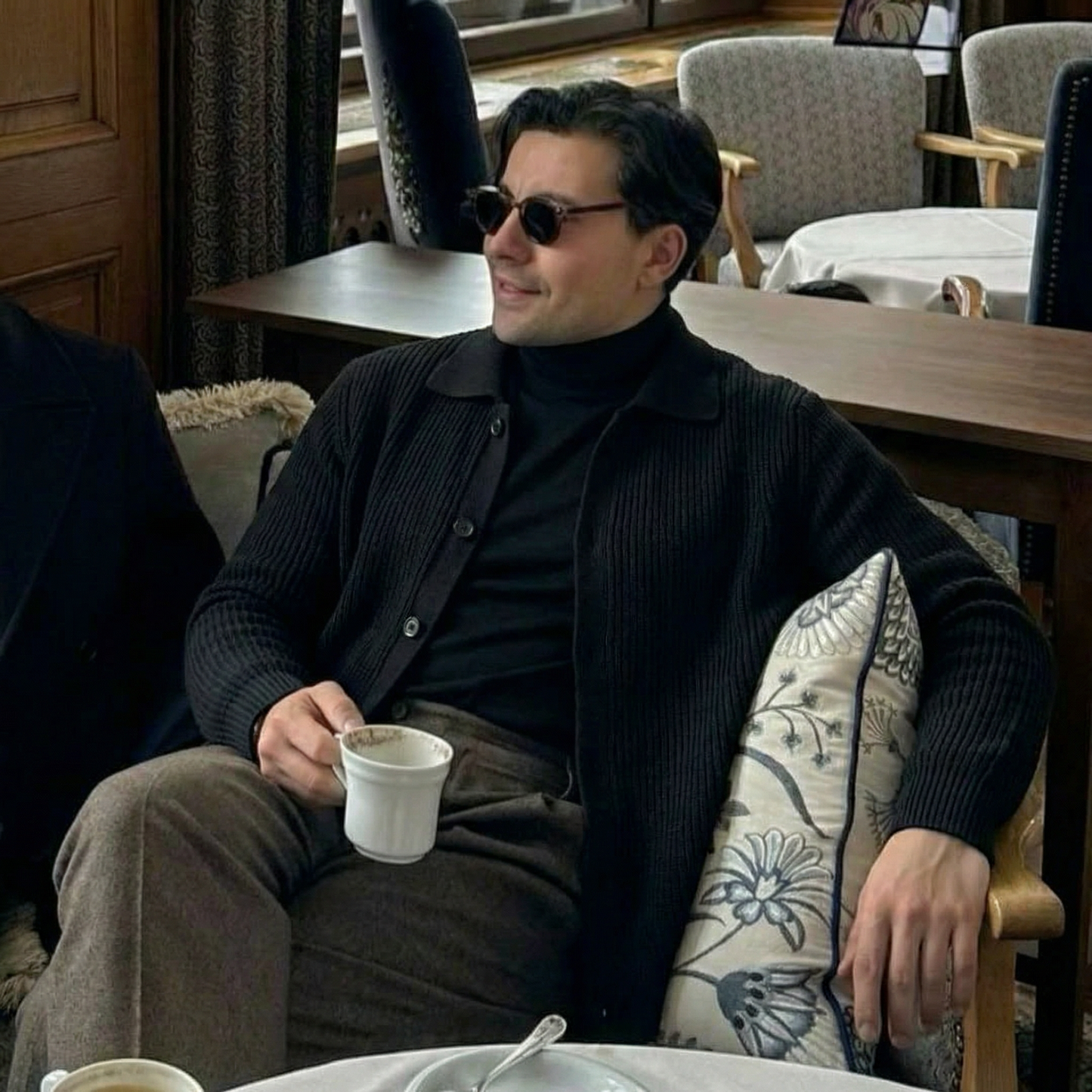 Lodance – Cardigan Homme à Col Classique