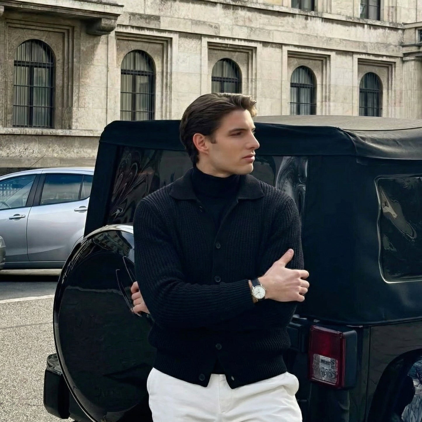 Lodance – Cardigan Homme à Col Classique