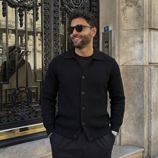 Lodance – Cardigan Homme à Col Classique (Promo)