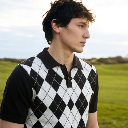Lodance – Polo Argyle en maille