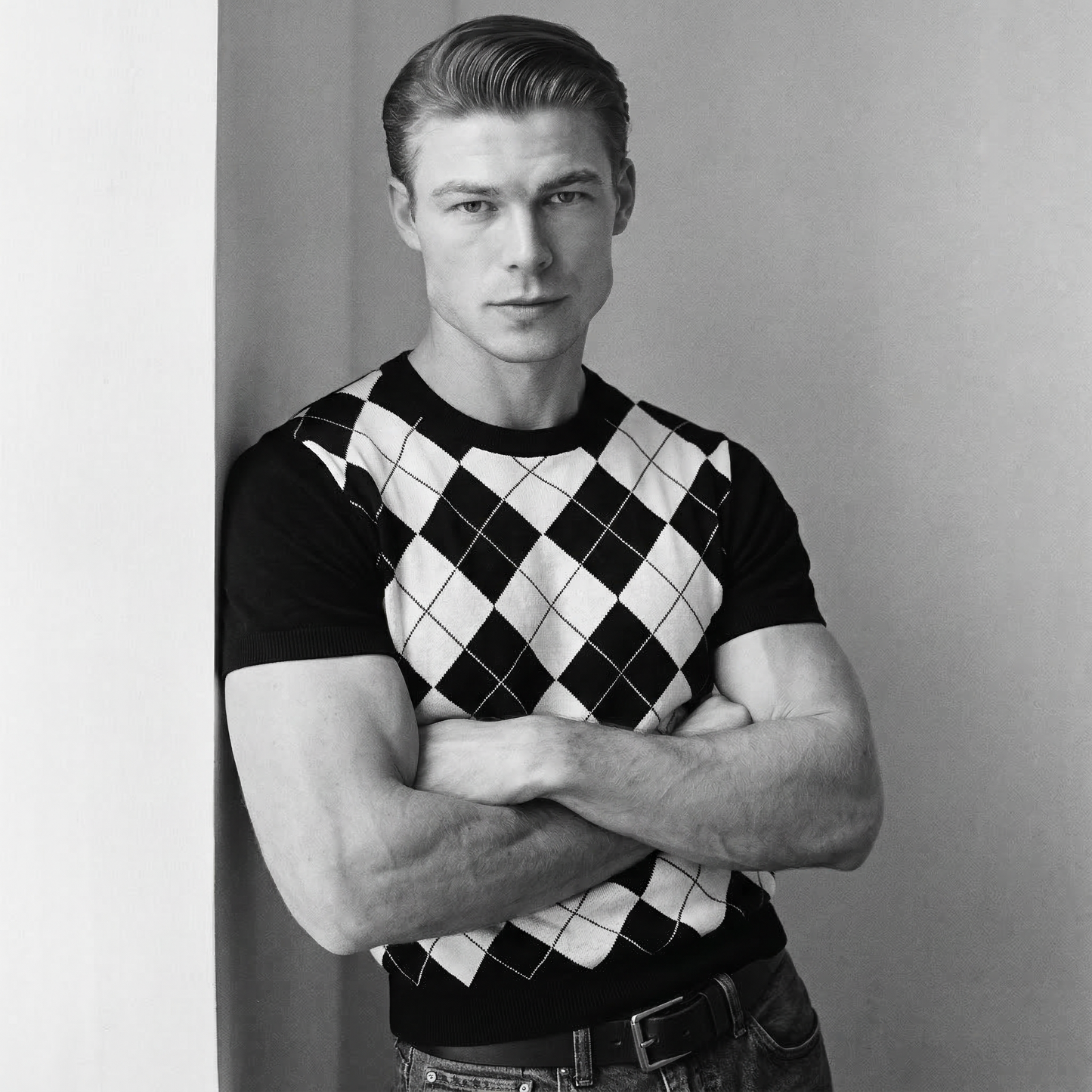 Lodance T-Shirt Argyle Col Rond