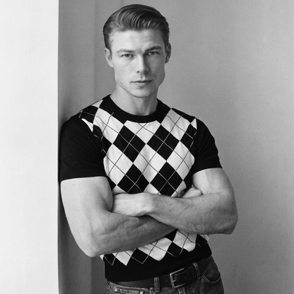 Lodance T-Shirt Argyle Col Rond