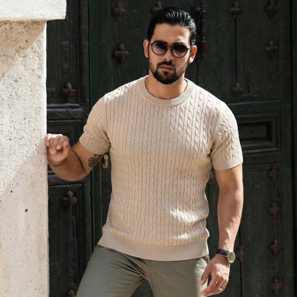 Lodance – T-shirt en maille torsadée premium