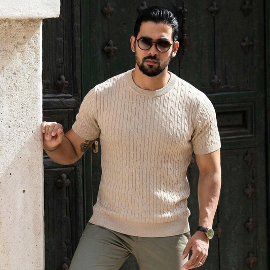 Lodance – T-shirt en maille torsadée premium