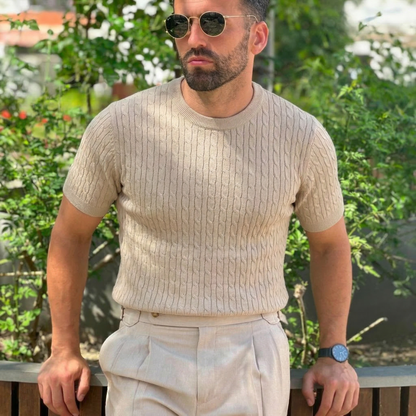 Lodance – T-shirt en maille torsadée premium