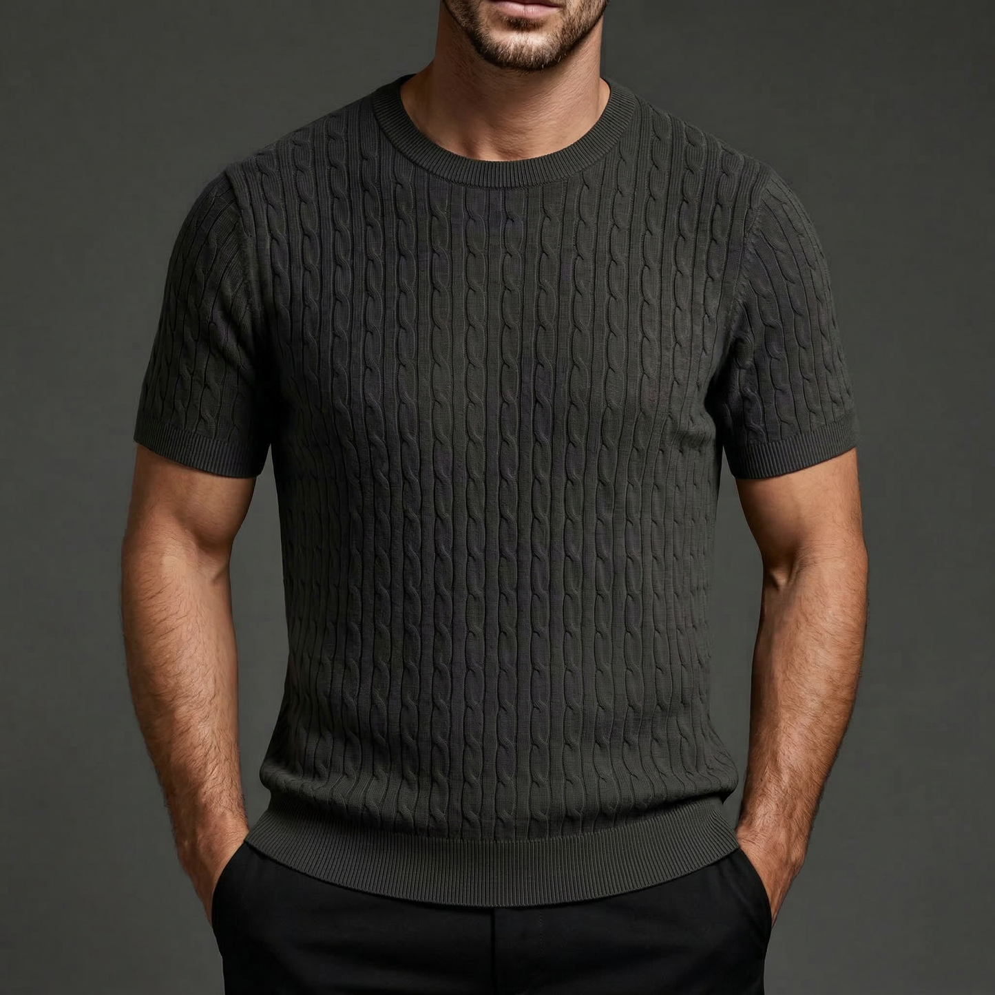 Lodance – T-shirt en maille torsadée premium