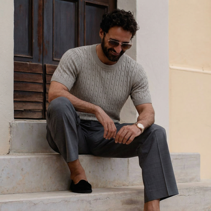 Lodance – T-shirt en maille torsadée premium
